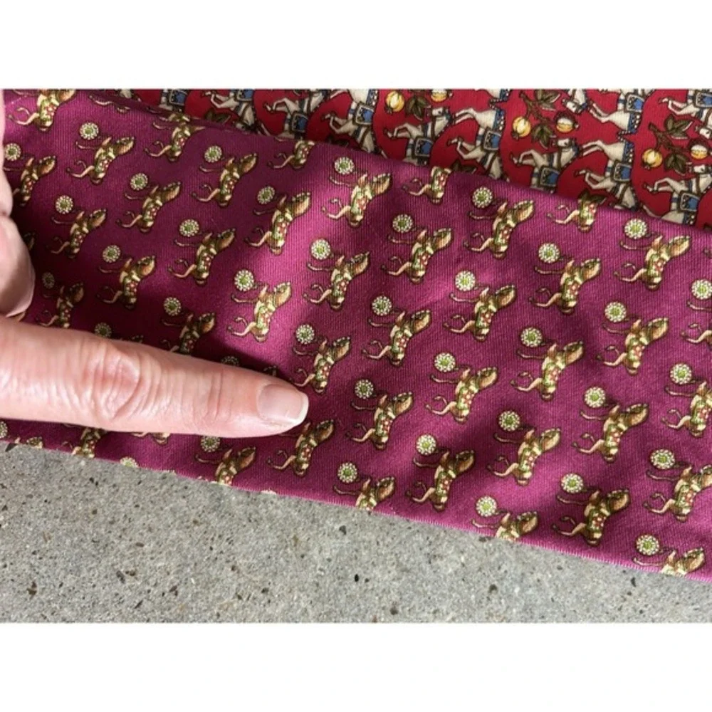 Brooks Brothers Makers Tie Necktie Lot Circus Animals Silk‎ VGUC